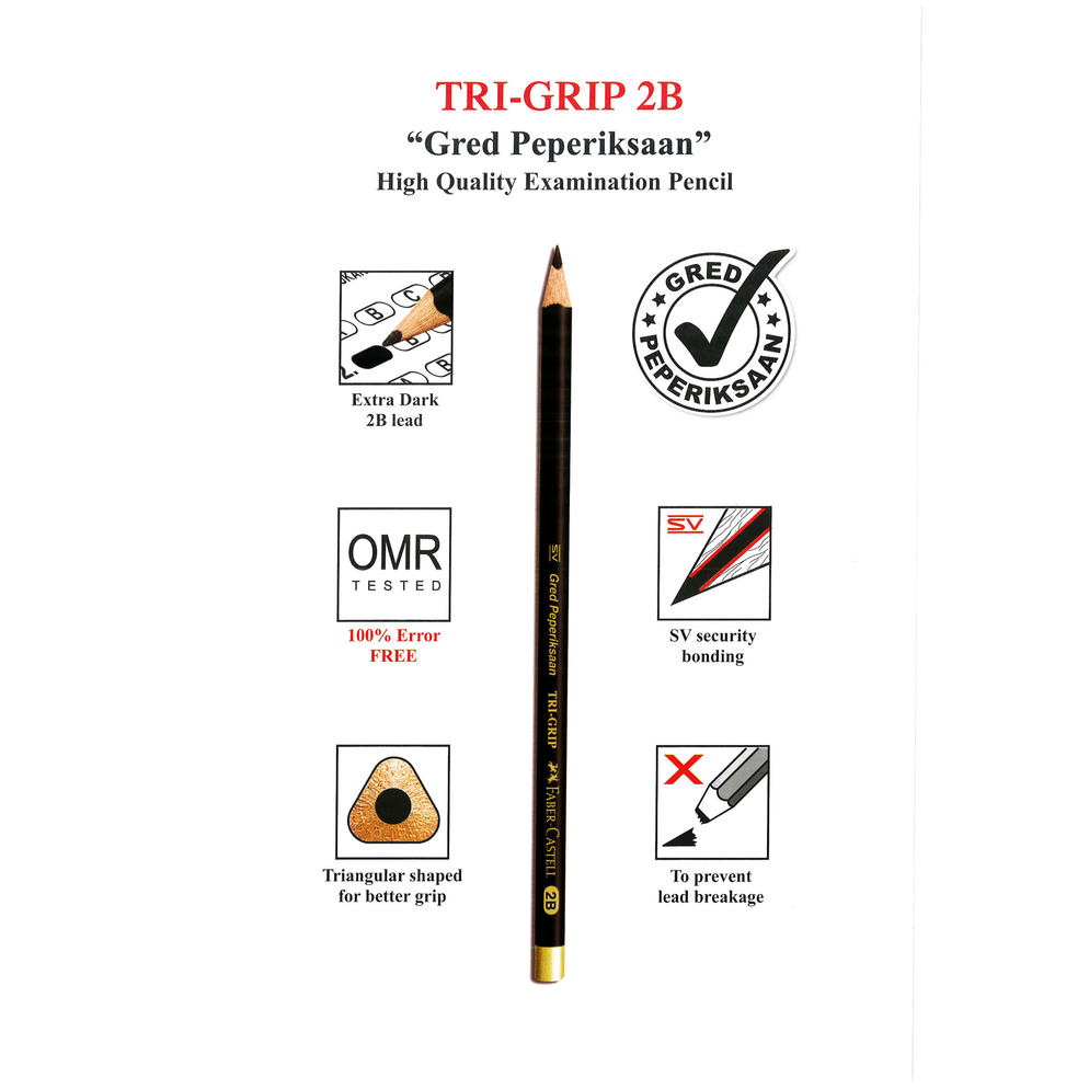 Faber-Castell Tri-Grip 2B Pencil