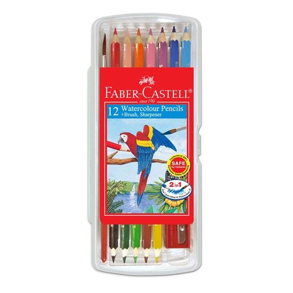 Faber-Castell 12s WaterColour Pencil Clear Box