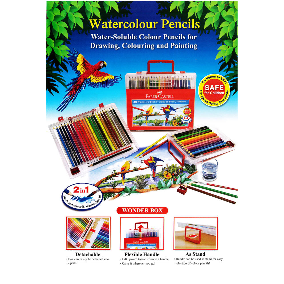 Faber-Castell 12L WaterColour Pencil Wonder Box