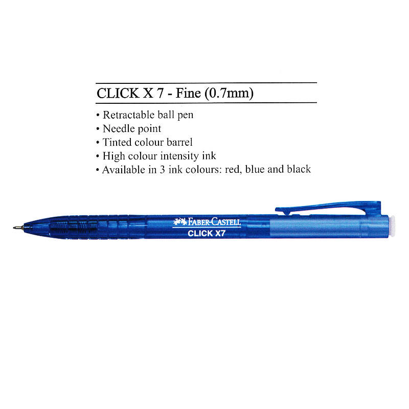 Faber-Castell Click x7 0.7mm Ball Pen