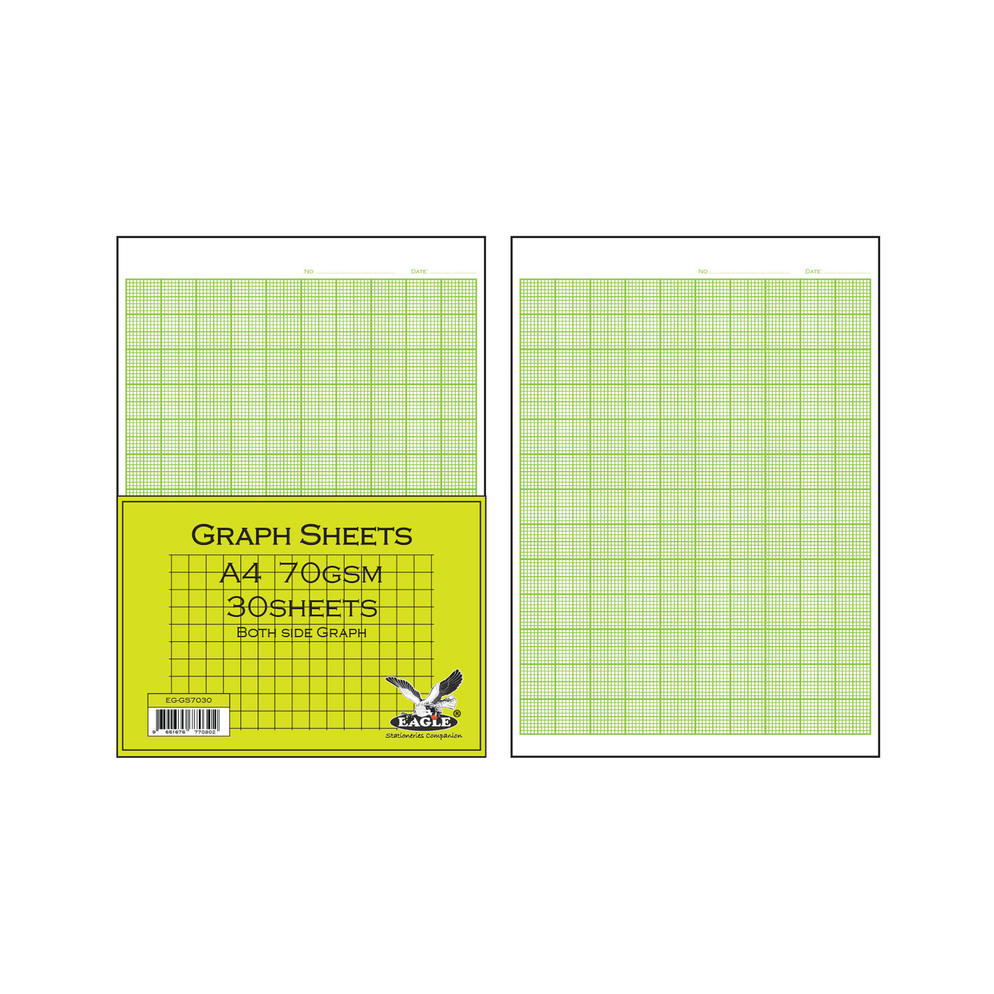 Eagle EG-GS-7030 A4 30's Both Side Graph Paper
