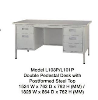 Steel Desks: Model L103P/L101P