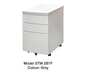 Mobile Steel Pedestal : Model STM 2B1F
