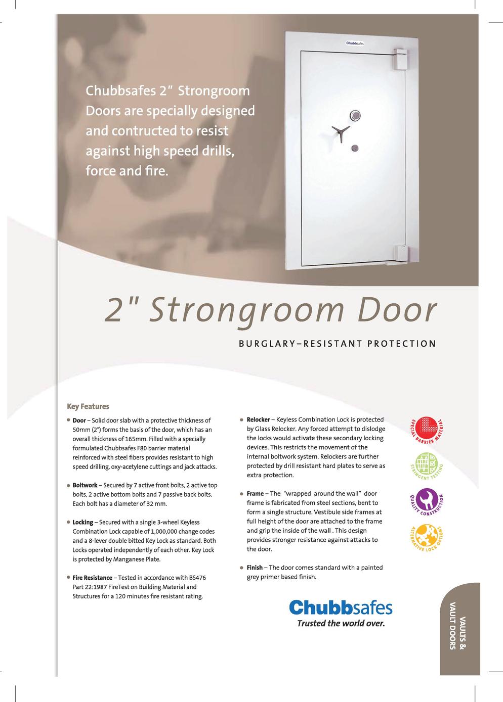 2" Strongroom Door