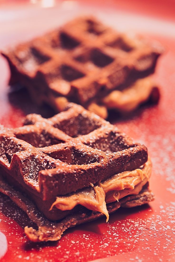 Chocolate Peanut Butter Waffle