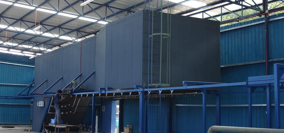 Industrial Powder Coating Oven With Pre-Heating System