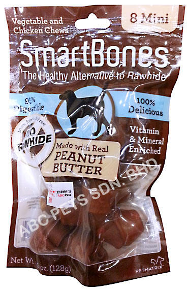 SMARTBONE PEANUT BUTTER CHEWS 8 MINI