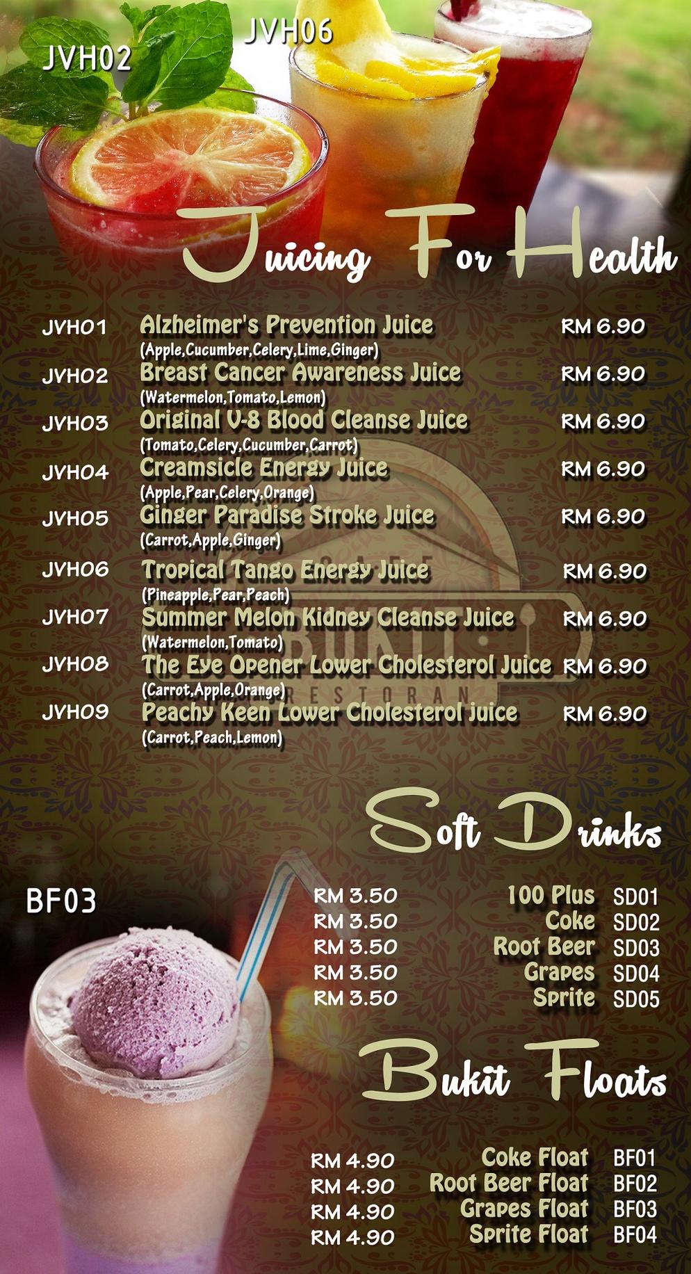 Juicing For Health, Soft Drinks & Bukit Floats