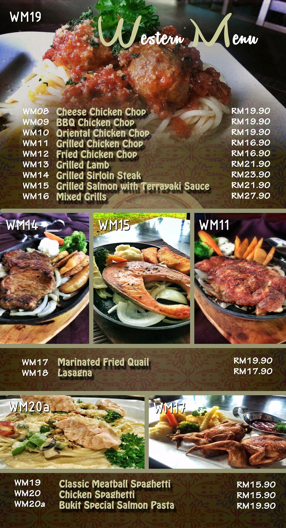 Western Menu