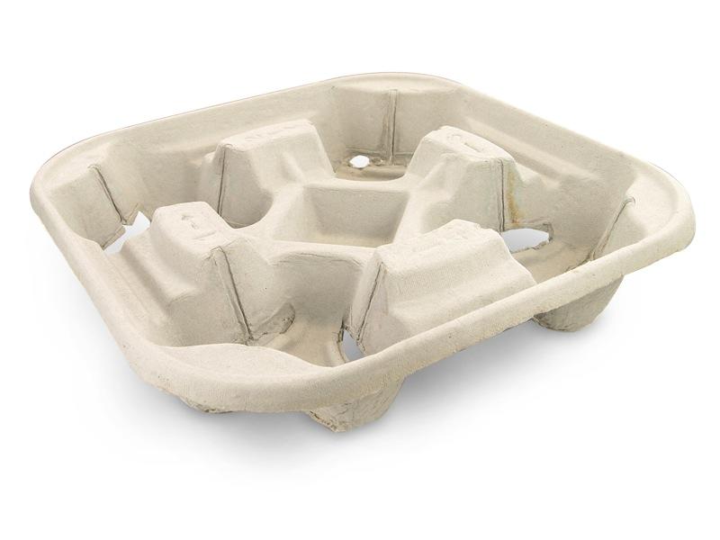 PAPER MOULDED PULP DRINK TRAY