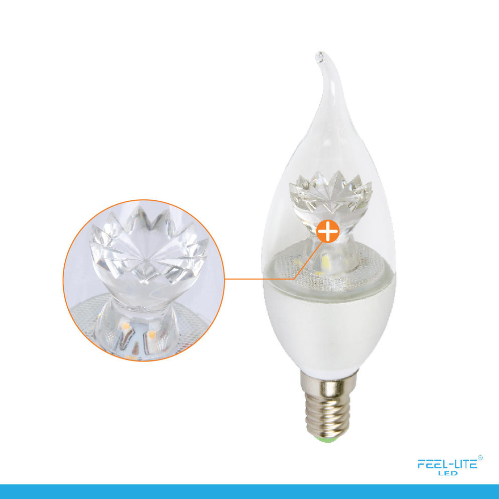 LED CANDLE BULB CRYSTAL SERIES T