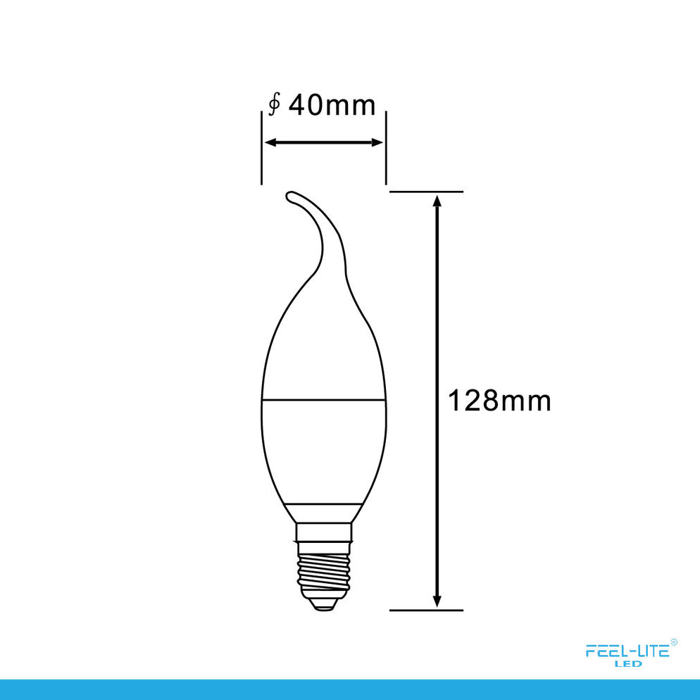 LED CANDLE BULB CRYSTAL SERIES T