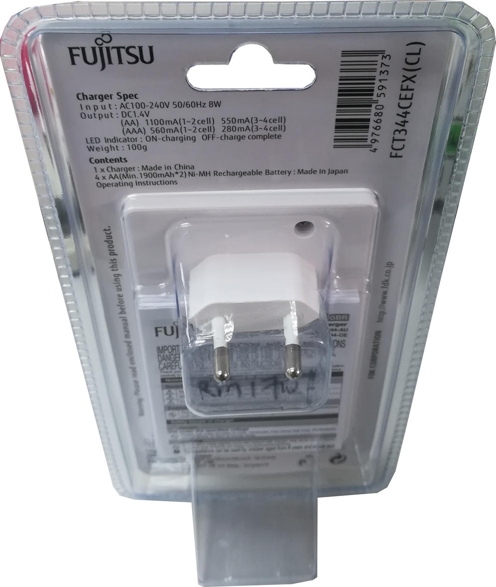 Fujitsu (White) Charger c/w 4 Battery