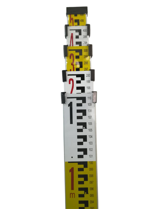 5 meter 5 Section Leveling Staff