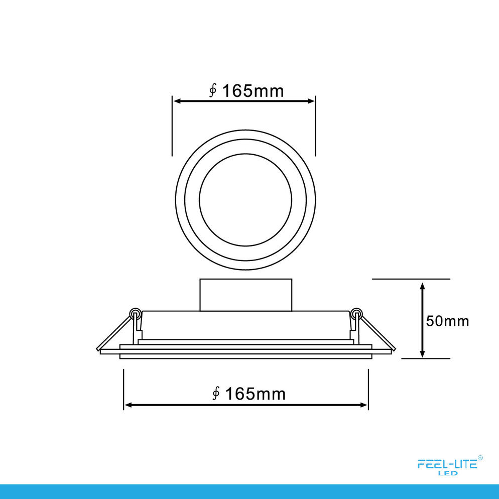 LED PANEL LIGHT PR150-12W-G