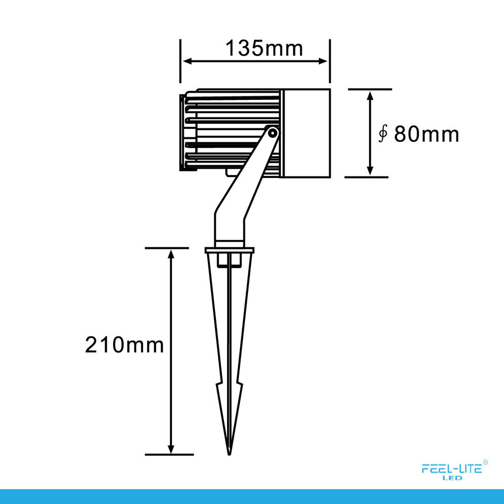LED OUTDOOR LIGHT-P9075-18W9W