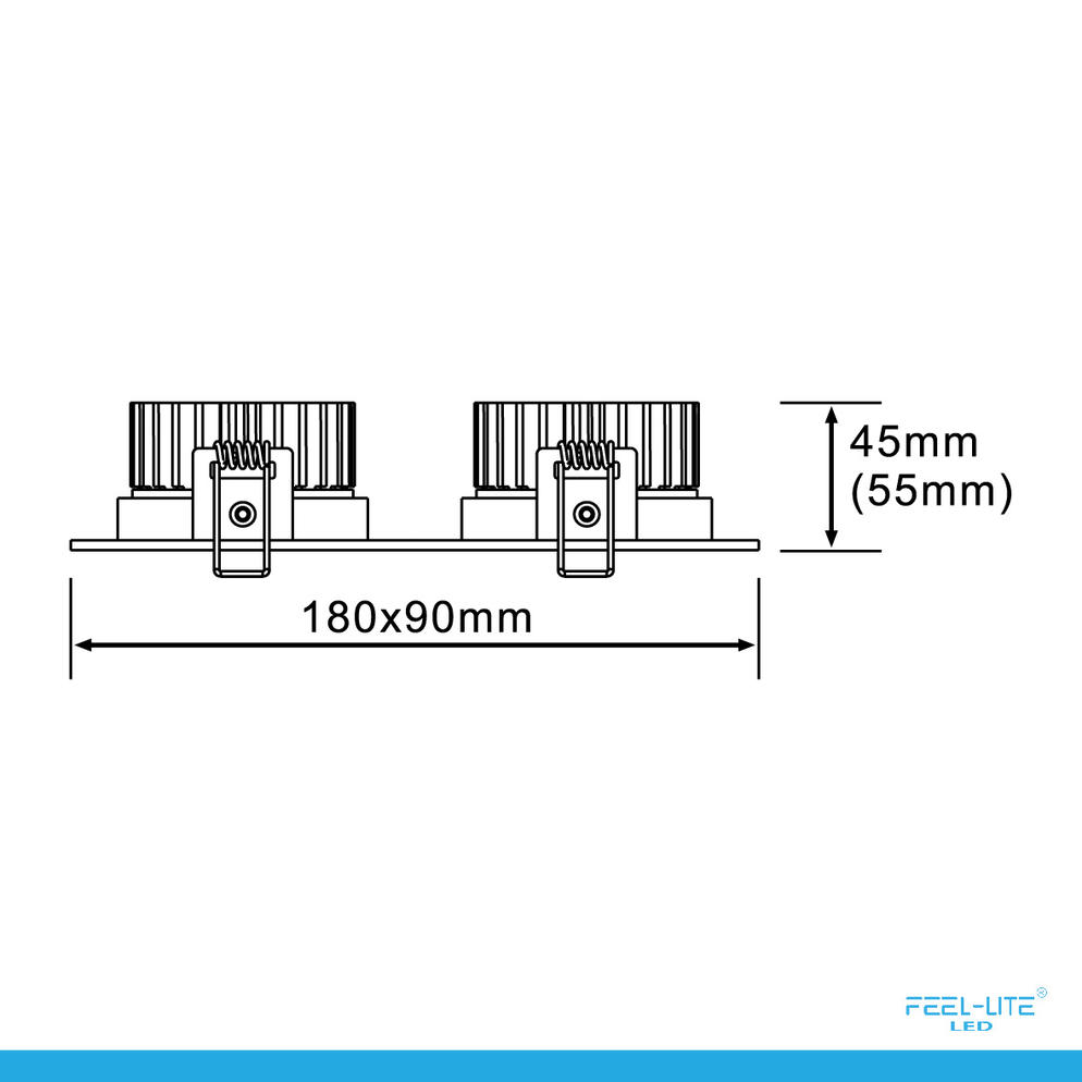LED DOWNLIGHT-S1503-12Wx2-T