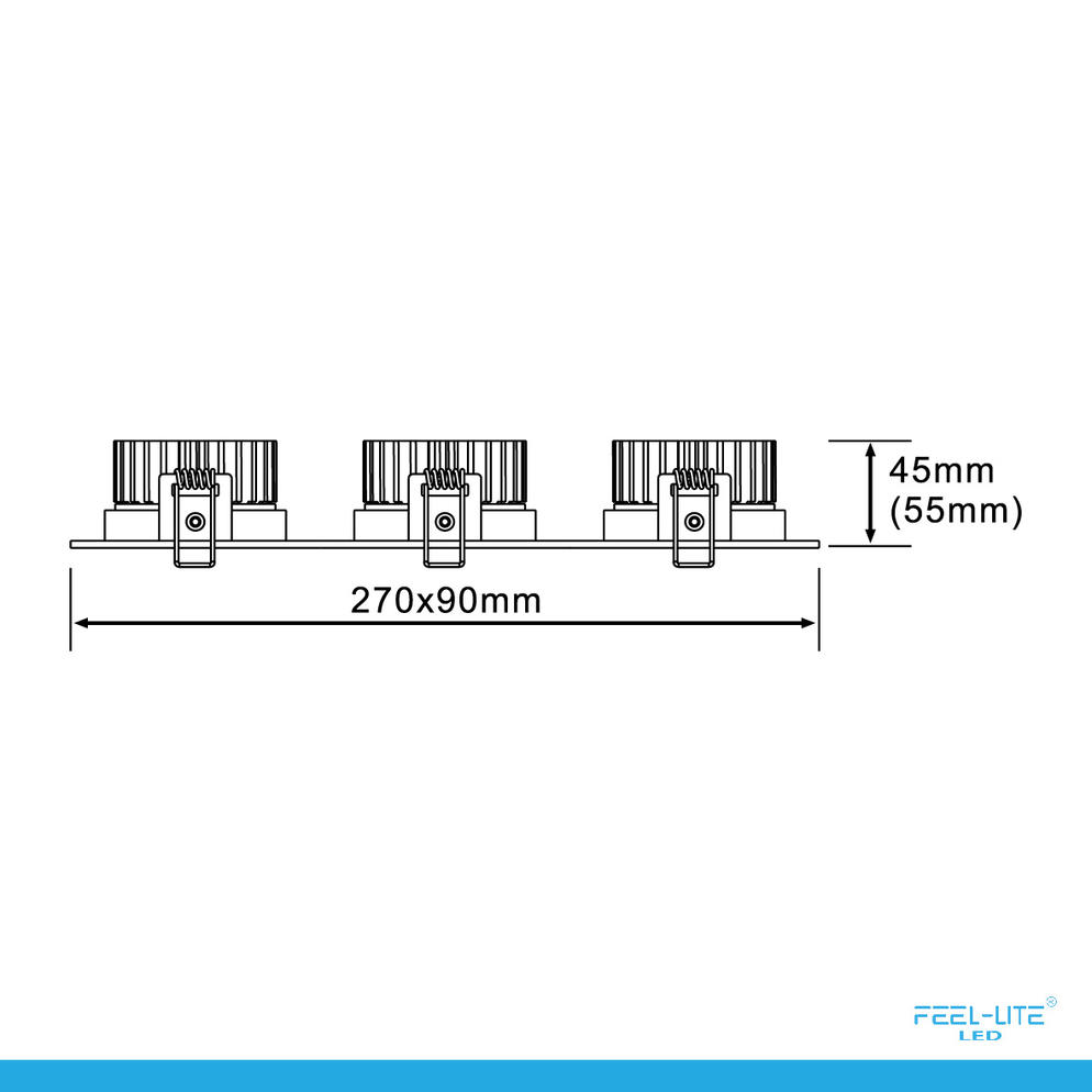 LED DOWNLIGHT-S1503-12Wx3-T