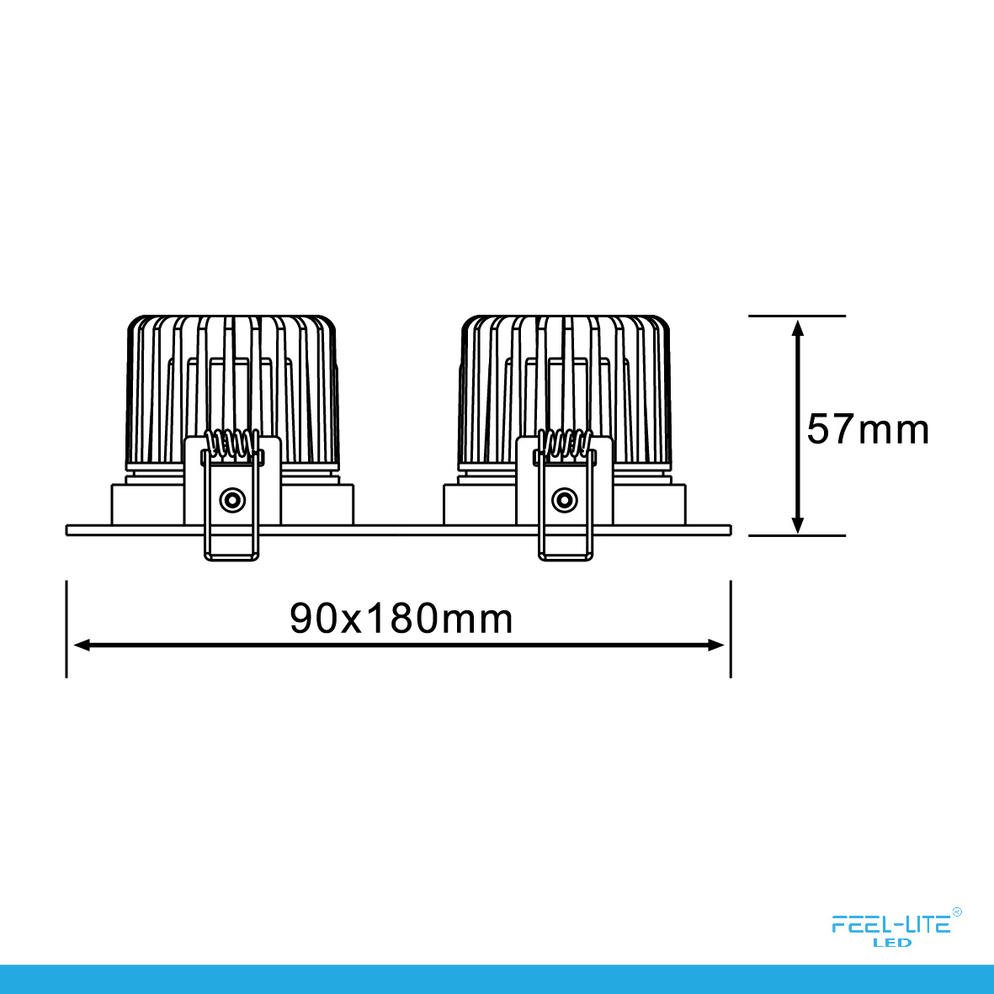 LED DOWNLIGHT-S1503-12Wx2-F