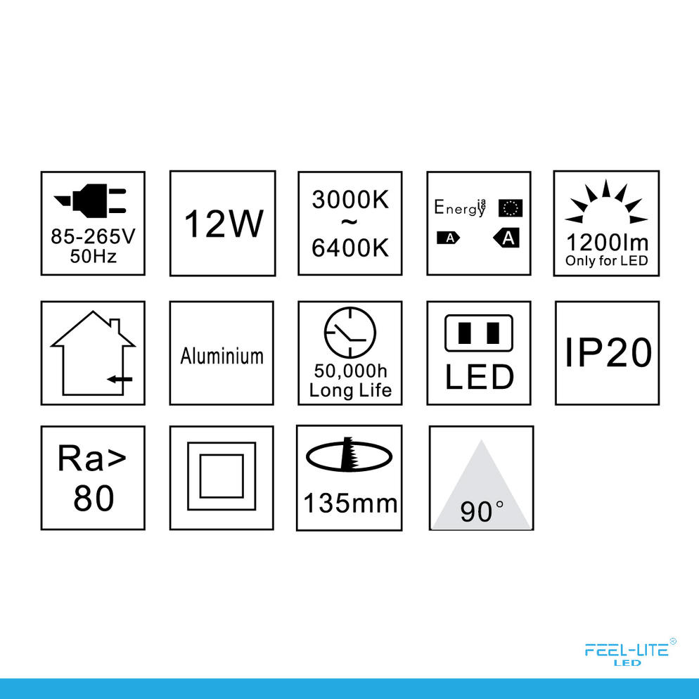LED MF184-12W-WHITE