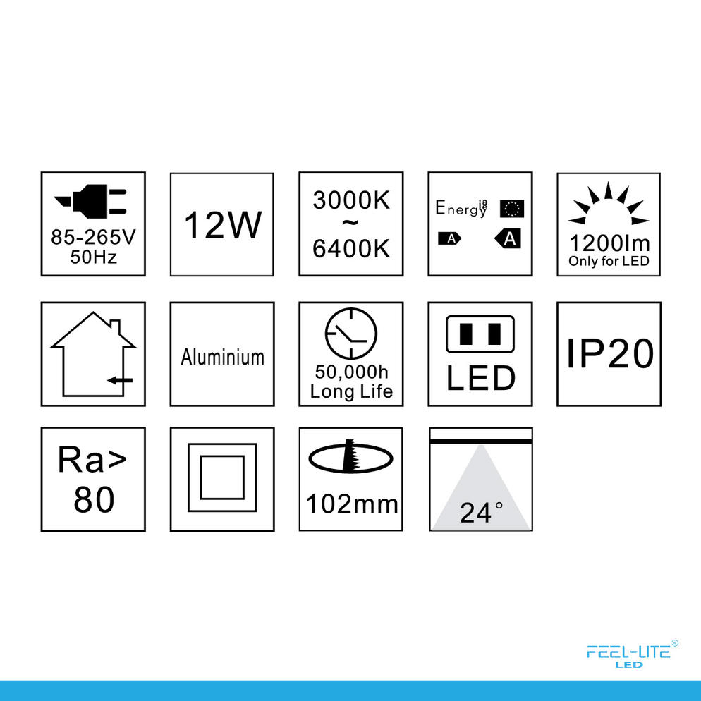 LED DOWNLIGHT-D1604-12W