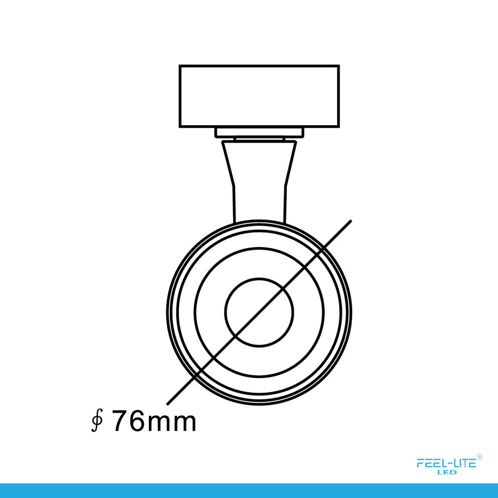 TRACK SPOT LIGHT-C1606-18W-M-BLACK