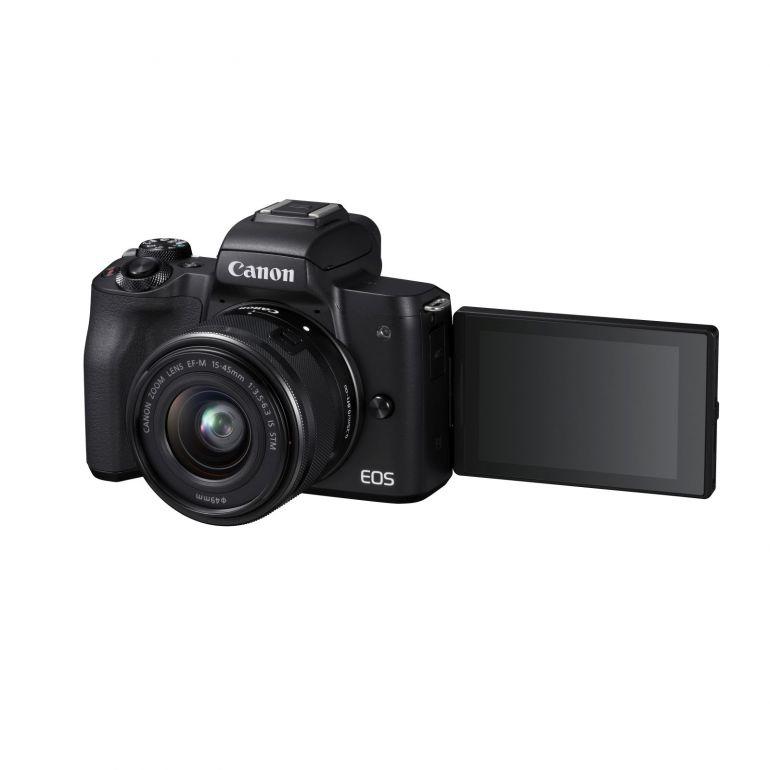 [CANON PROMO] CANON EOS M50 MIRRORLESS DIGITAL CAMERA WITH EF-M 15-45MM AND 55-200MMM LENSES (BLACK) (FREE 32GB MEMORY CARD + CAMERA BAG TILL 31 JULY 2018) (CANON MALAYSIA)