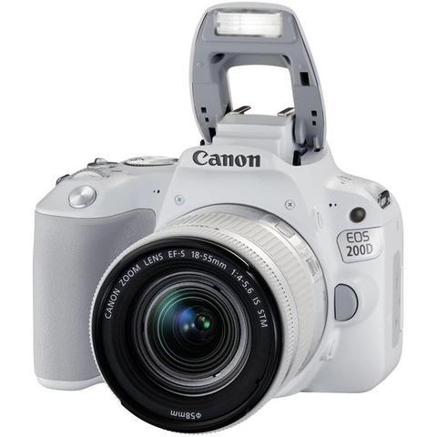 CANON EOS 200D WITH EF-S 18-55MM  F/3.5-5.6 IS STM (WHITE) (FREE 16GB MEMORY CARD & CAMERA BAG) (CANON MALAYSIA)