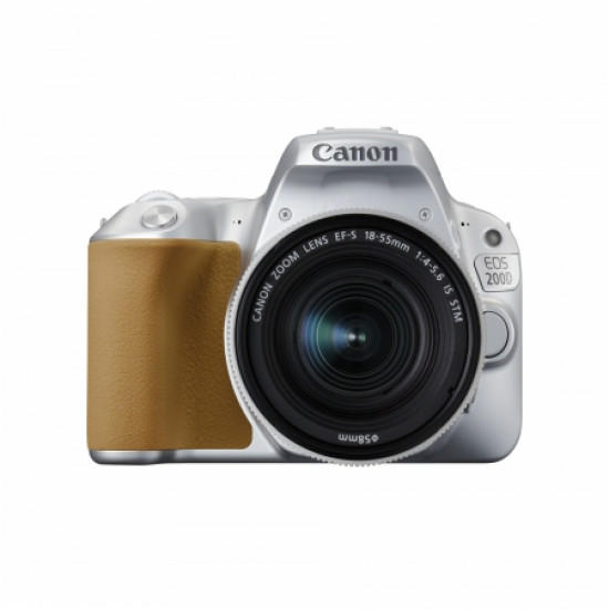 CANON EOS 200D WITH EF-S 18-55MM  F/3.5-5.6 IS STM (SILVER) (FREE 16GB MEMORY CARD & CAMERA BAG) (CANON MALAYSIA)