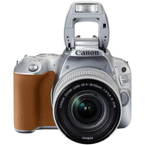 CANON EOS 200D WITH EF-S 18-55MM  F/3.5-5.6 IS STM (SILVER) (FREE 16GB MEMORY CARD & CAMERA BAG) (CANON MALAYSIA)