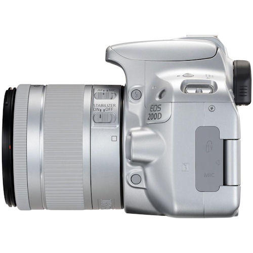 CANON EOS 200D WITH EF-S 18-55MM  F/3.5-5.6 IS STM (SILVER) (FREE 16GB MEMORY CARD & CAMERA BAG) (CANON MALAYSIA)