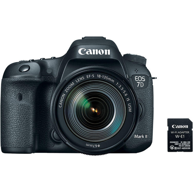 CANON EOS 7D Mark II DSLR CAMERA WITH EF-S 18-135MM LENS & W-E1 WI-FI ADAPTER (CANON MALAYSIA)