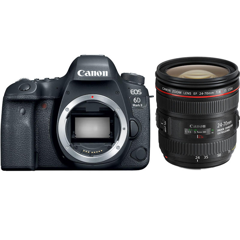 [CANON PROMO] CANON EOS 6D Mark II DSLR CAMERA WITH EF 24-70MM F/4 L IS LENS (INSTANT CASH BACK OF RM 500 TILL 31 JULY 2018) (CANON MALAYSIA)