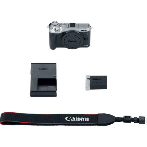 [CANON PROMO] CANON EOS M6 MIRRORLESS DIGITAL CAMERA (BODY ONLY, SILVER) (FREE 16GB MEMORY CARD, EXTRA CANON BATTERY, CAMERA BAG & MOUNT ADAPTER WITHOUT TRIPOD COLLAR TILL 31 JULY 2018) (CANON MALAYSIA)