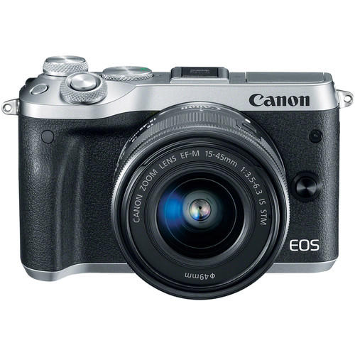 [CANON PROMO] CANON EOS M6 MIRRORLESS DIGITAL CAMERA WITH EF-M 15-45MM LENS (SILVER) (FREE 16GB MEMORY CARD, EXTRA CANON BATTERY, CAMERA BAG & MOUNT ADAPTER WITHOUT TRIPOD COLLAR TILL 31 JULY 2018) (CANON MALAYSIA)