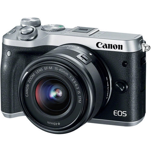 [CANON PROMO] CANON EOS M6 MIRRORLESS DIGITAL CAMERA WITH EF-M 15-45MM LENS (SILVER) (FREE 16GB MEMORY CARD, EXTRA CANON BATTERY, CAMERA BAG & MOUNT ADAPTER WITHOUT TRIPOD COLLAR TILL 31 JULY 2018) (CANON MALAYSIA)