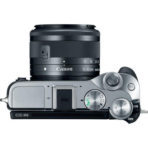 [CANON PROMO] CANON EOS M6 MIRRORLESS DIGITAL CAMERA WITH EF-M 15-45MM LENS (SILVER) (FREE 16GB MEMORY CARD, EXTRA CANON BATTERY, CAMERA BAG & MOUNT ADAPTER WITHOUT TRIPOD COLLAR TILL 31 JULY 2018) (CANON MALAYSIA)