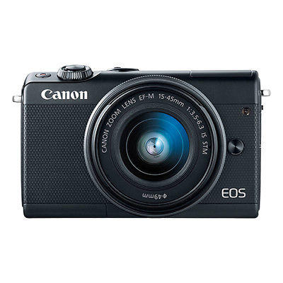 [CANON PROMO] CANON EOS M100 MIRRORLESS DIGITAL CAMERA WITH EF-M 15-45MM F/3.5-6.3 IS STM LENS (BLACK) (FREE 16GB MEMORY CARD, EXTRA CANON BATTERY & CAMERA BAG TILL 31 JULY 2018) (CANON MALAYSIA)