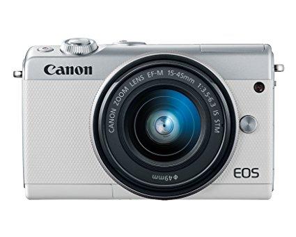 [CANON PROMO] CANON EOS M100 MIRRORLESS DIGITAL CAMERA WITH EF-M 15-45MM F/3.5-6.3 IS STM LENS (WHITE) (FREE 16GB MEMORY CARD, EXTRA CANON BATTERY & CAMERA BAG TILL 31 JULY 2018) (CANON MALAYSIA)