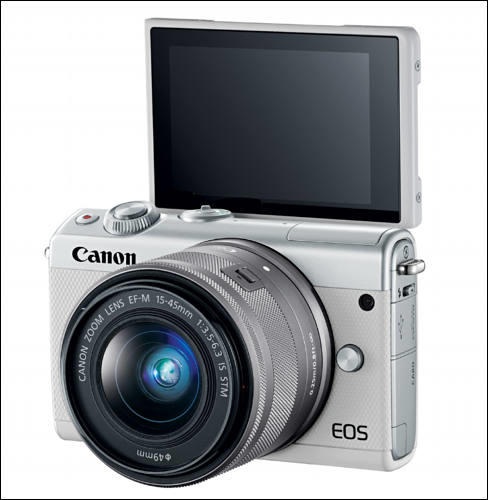 [CANON PROMO] CANON EOS M100 MIRRORLESS DIGITAL CAMERA WITH EF-M 15-45MM F/3.5-6.3 IS STM LENS (WHITE) (FREE 16GB MEMORY CARD, EXTRA CANON BATTERY & CAMERA BAG TILL 31 JULY 2018) (CANON MALAYSIA)