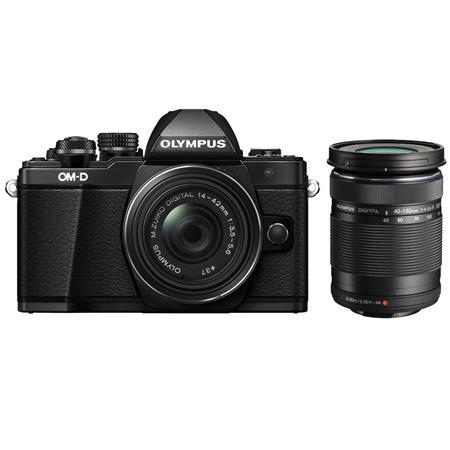 [OLYMPUS PROMO] OLYMPUS OM-D E-M10 MARK II MIRRORLESS MIRCO FOUR THIRDS DIGITAL CAMERA WITH M.14-42MM EZ & 40-150MM R LENS (BLACK) (ONLINE REDEMPTION CAMERA BAG & EXTRA OLYMPUS BATTERY TILL 30 JUNE 2018) (FREE 3 MONTHS WARRANTY) (OLYMPUS MALAYSIA)