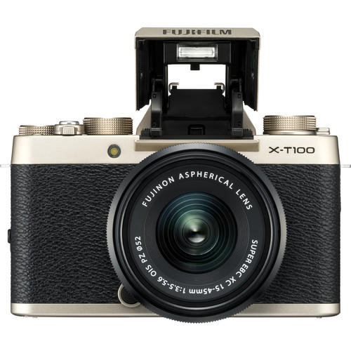 [NEW ARRIVAL] FUJIFILM X-T100 DIGITAL CAMERA WITH XC 15-45MM F/3.5-5.6 OIS PZ (CHAMPAGNE GOLD) (FREE 32GB MEMORY CARD) (FUJIFILM MALAYSIA)