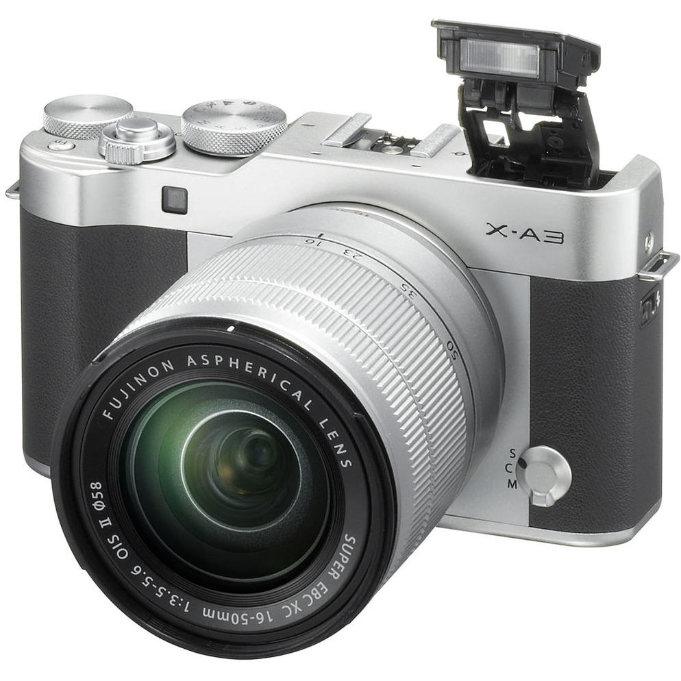 [FUJIFILM PROMO] FUJIFILM X-A3 MIRRORLESS DIGITAL CAMERA XC 16-50M LENS (SILVER) (FREE 32GB MEMORY CARD & BLC X-A3 LEATHER HALF CASE TILL 30 JUNE 2018) (FUIFILM MALAYSIA)