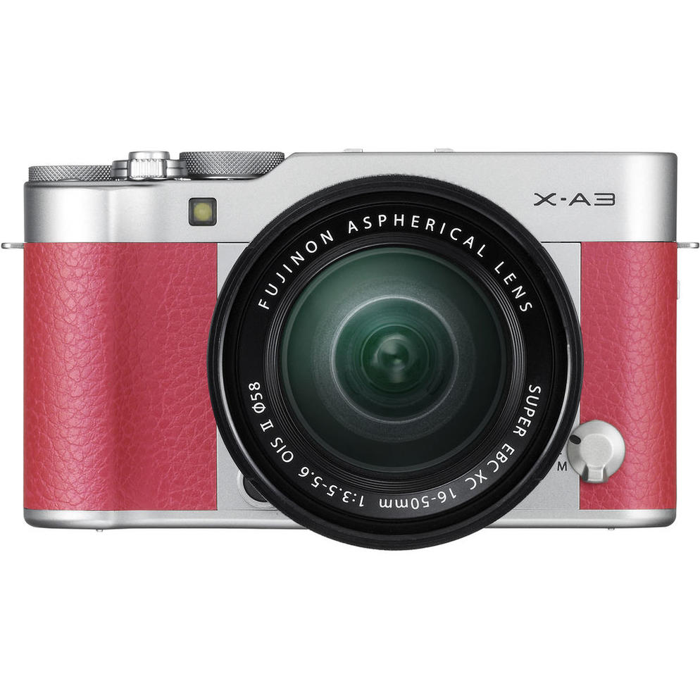 [FUJIFILM PROMO] FUJIFILM X-A3 MIRRORLESS DIGITAL CAMERA XC 16-50M LENS (PINK) (FREE 32GB MEMORY CARD & BLC X-A3 LEATHER HALF CASE TILL 30 JUNE 2018) (FUIFILM MALAYSIA)