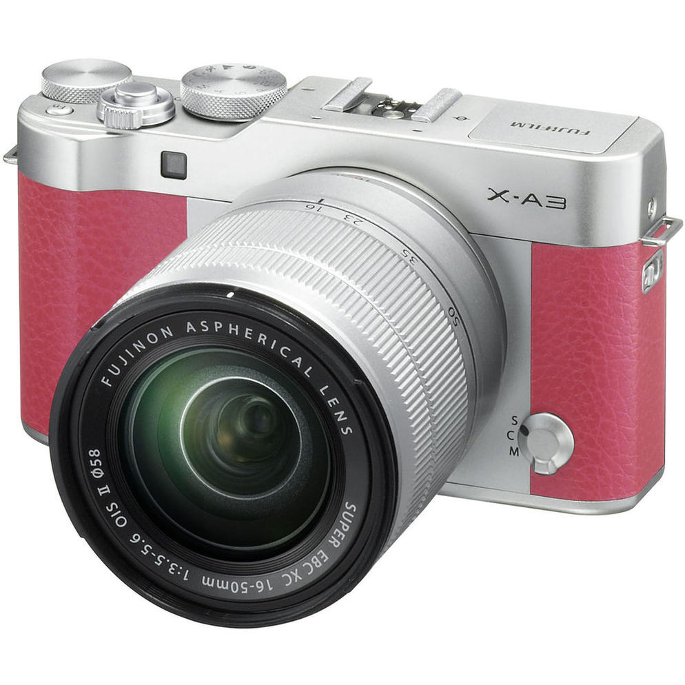 [FUJIFILM PROMO] FUJIFILM X-A3 MIRRORLESS DIGITAL CAMERA XC 16-50M LENS (PINK) (FREE 32GB MEMORY CARD & BLC X-A3 LEATHER HALF CASE TILL 30 JUNE 2018) (FUIFILM MALAYSIA)