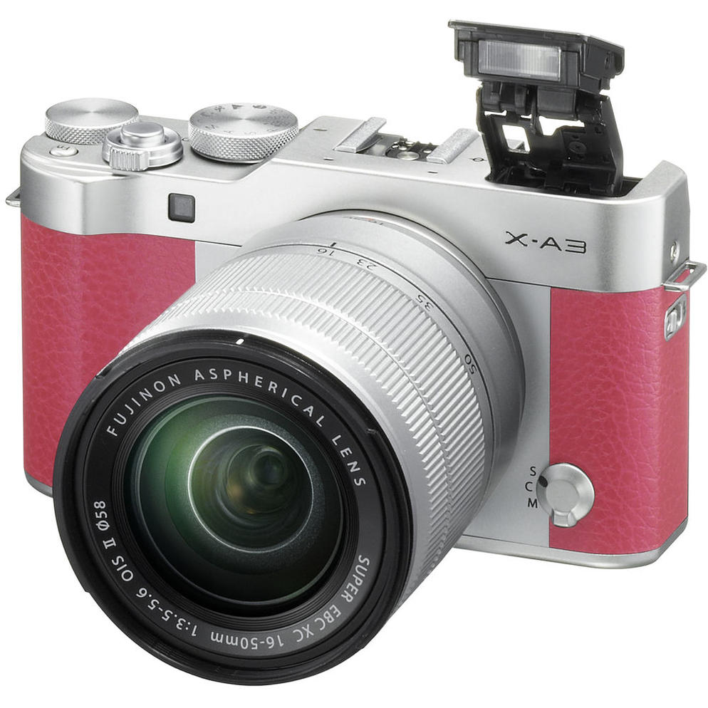 [FUJIFILM PROMO] FUJIFILM X-A3 MIRRORLESS DIGITAL CAMERA XC 16-50M LENS (PINK) (FREE 32GB MEMORY CARD & BLC X-A3 LEATHER HALF CASE TILL 30 JUNE 2018) (FUIFILM MALAYSIA)