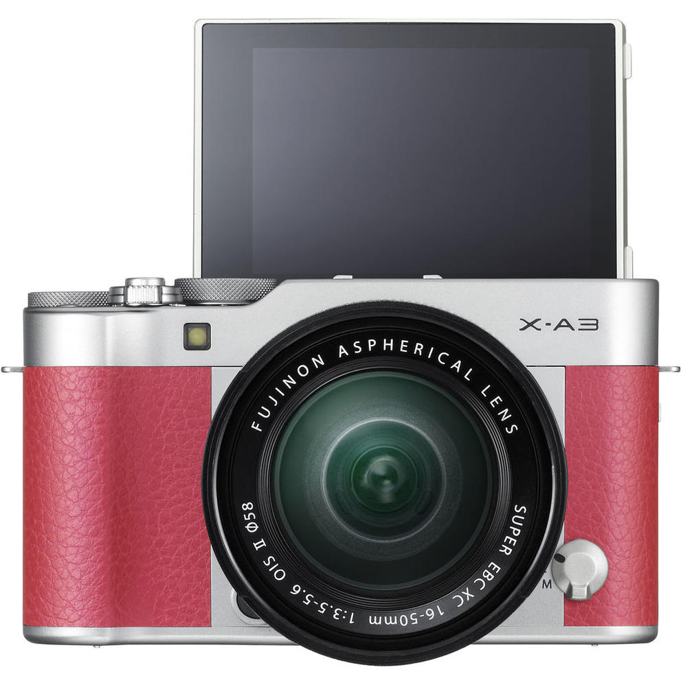 [FUJIFILM PROMO] FUJIFILM X-A3 MIRRORLESS DIGITAL CAMERA XC 16-50M LENS (PINK) (FREE 32GB MEMORY CARD & BLC X-A3 LEATHER HALF CASE TILL 30 JUNE 2018) (FUIFILM MALAYSIA)