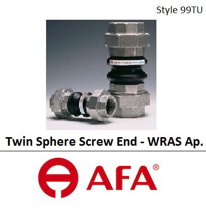 Flexible Joint - Twin Sphere Screw End - G.I. Union Style 99TU