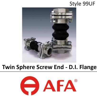 Flexible Joint - Twin Sphere Screw End - D.I Flange Style 99UF