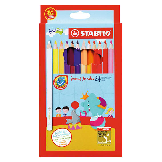 Stabilo 1879J 24Colour Swans Jumbo Colour Pencil